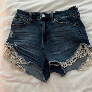 Denim shorts